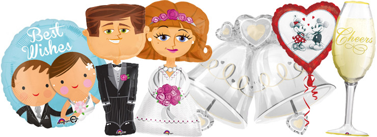 Folienballons Hochzeit
 Folienballons Hochzeit Luftballons Produkte Shop Party