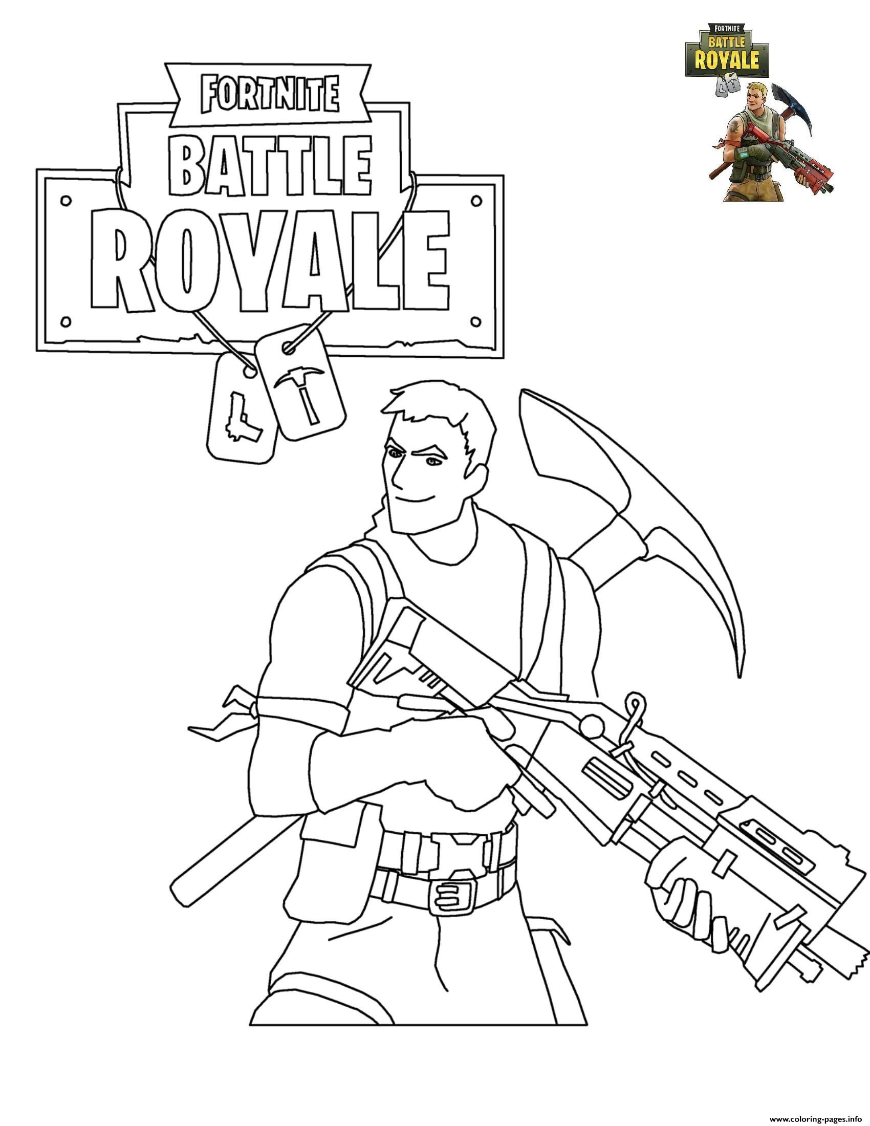 Fortnite Ausmalbilder Kostenlos
 Fortnite Battle Royale coloring pages