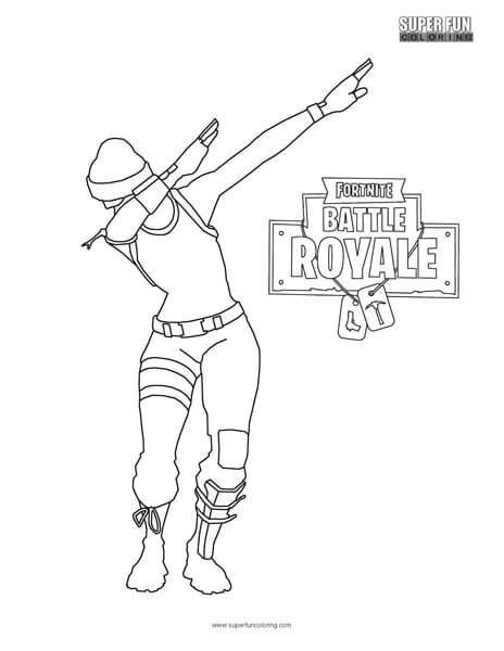 Fortnite Ausmalbilder Kostenlos
 Fortnite Dab Coloring Page Desene Pinterest Vorlagen