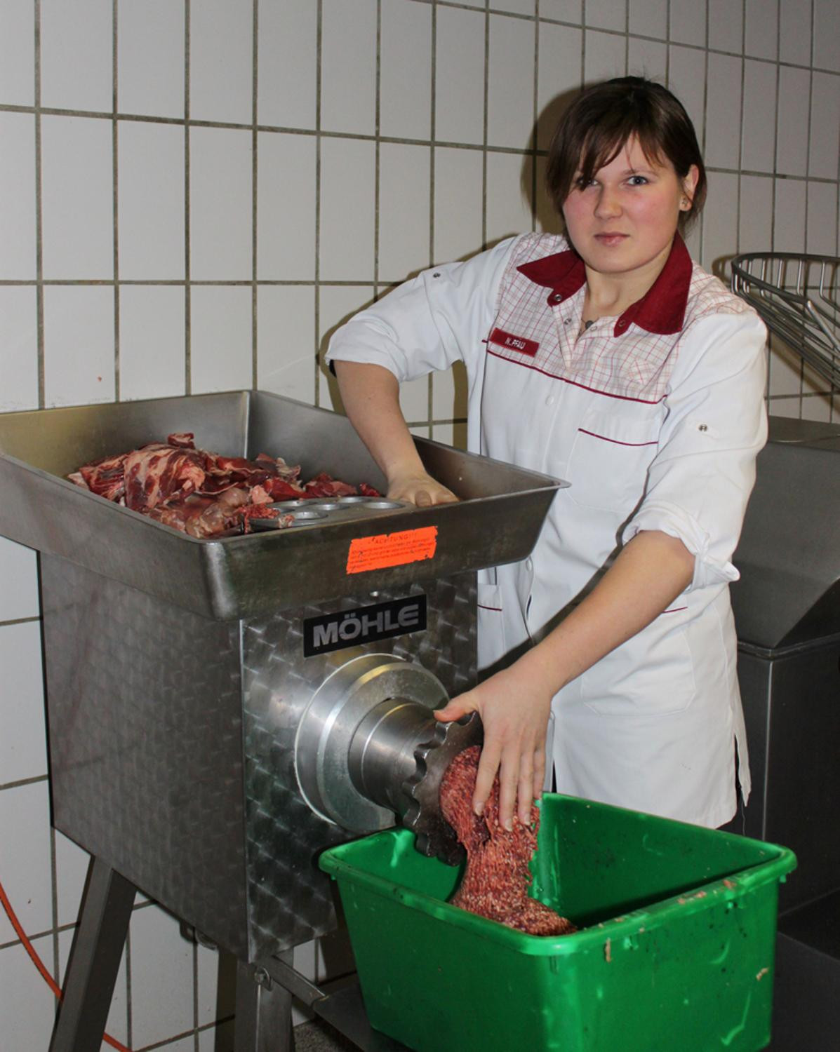 Frauen Im Handwerk
 Fleischermeisterin Nicole Pfau 26 aus Bad Hersfeld