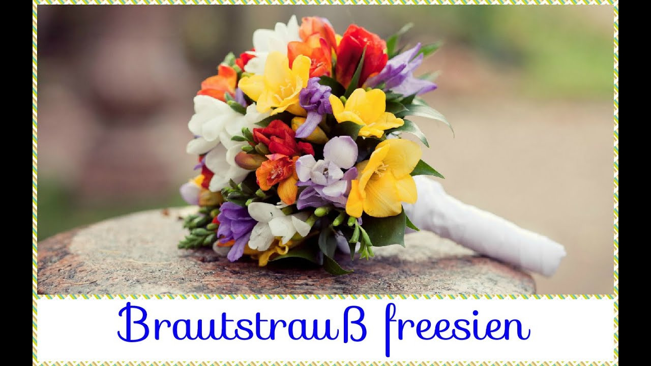 Freesien Brautstrauß
 Brautstrauß freesien