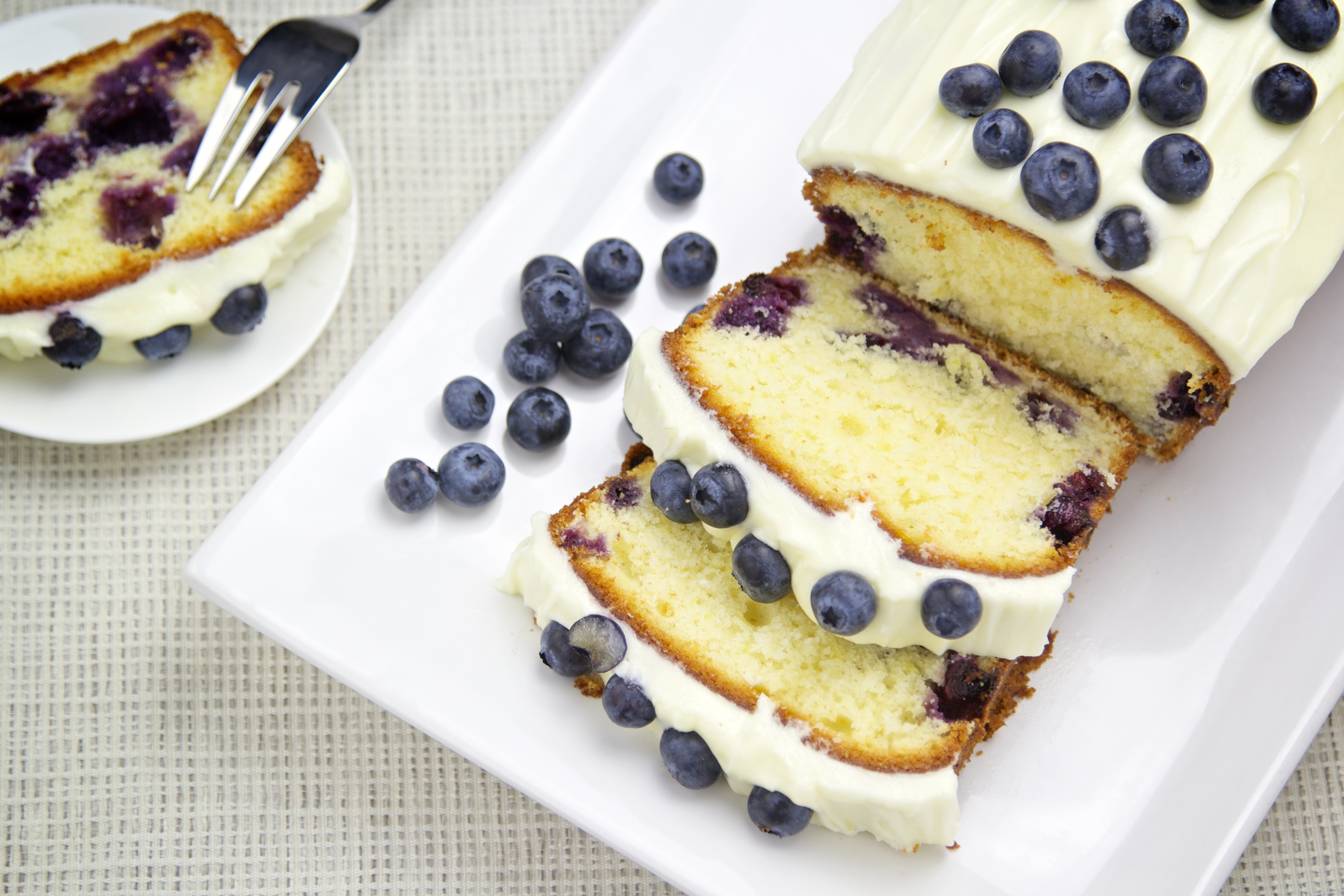 Frischkäse Kuchen
 Blaubeeren Zitronen Frischkäse Kuchen