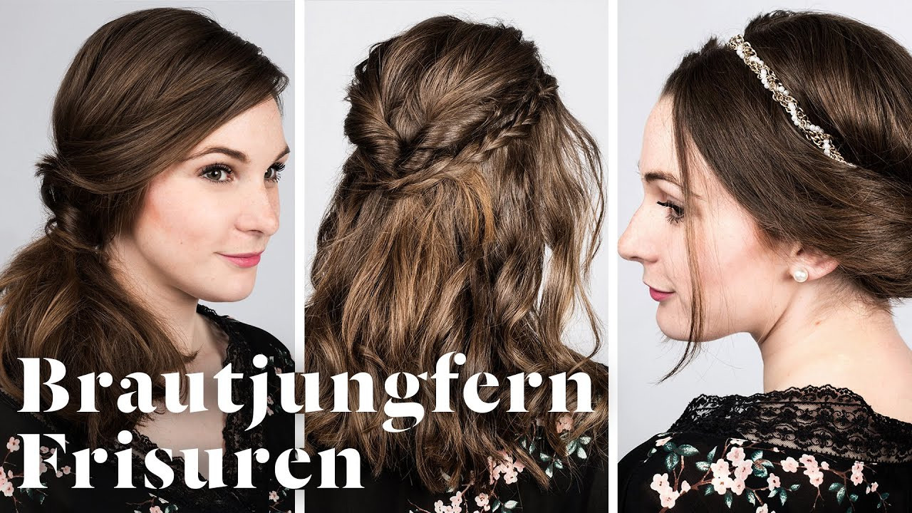 Frisuren Brautjungfern
 HOW TO Brautjungfern Frisuren Die 3 SCHÖNSTEN