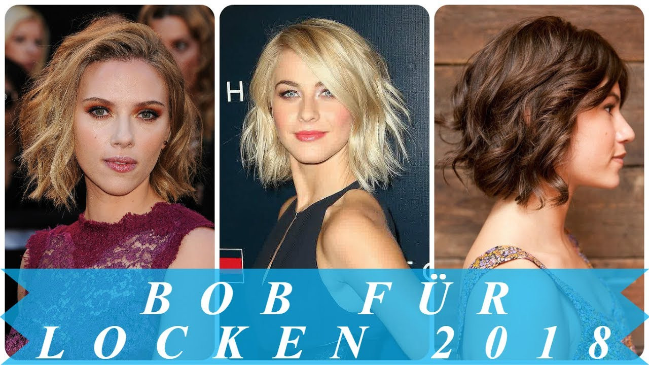 Frisuren Frauen Kinnlang
 Modische bob frisuren locken 2018