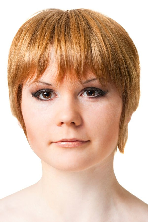 Frisuren Kinnlang Rundes Gesicht
 Pixie Cut für rundes Gesicht Bilder Mädchen