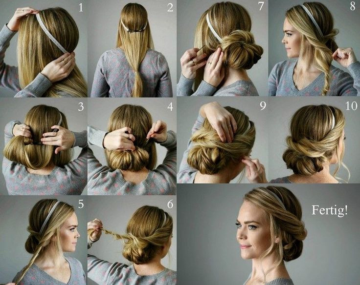 Frisuren Mit Haarband Zum Selber Machen
 Die besten 25 Hochsteckfrisuren selber machen Ideen auf