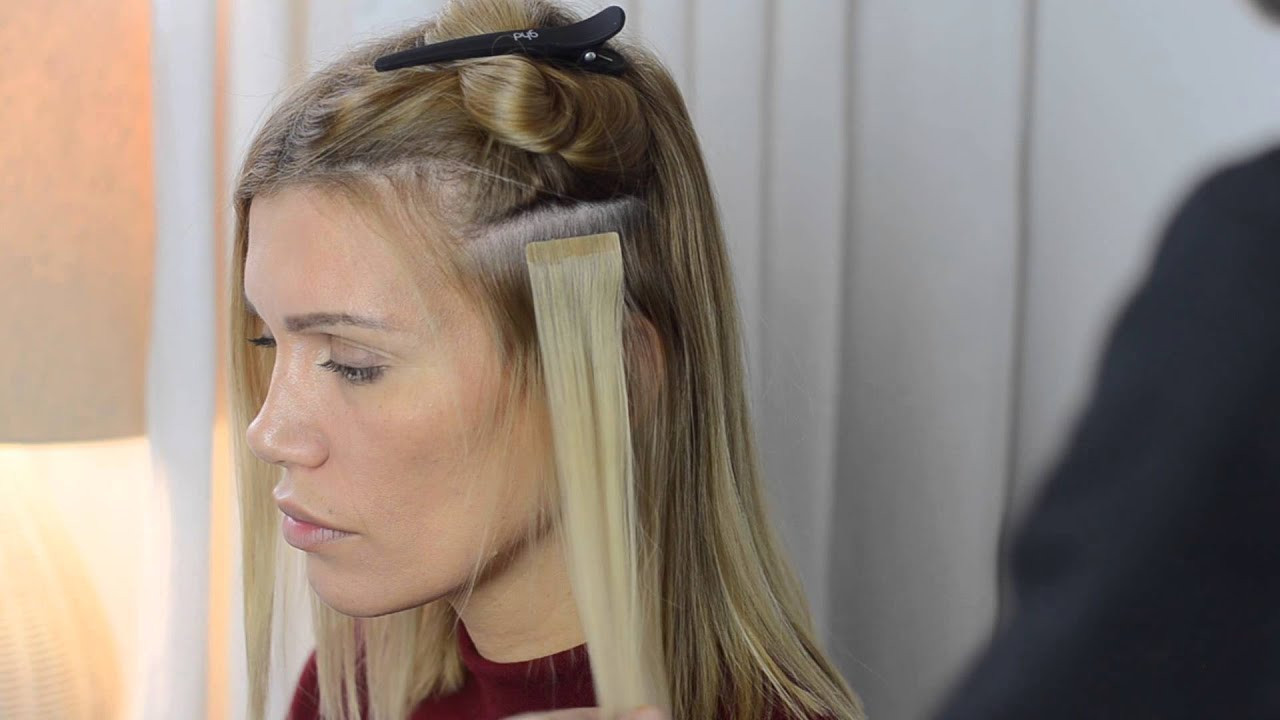 Frisuren Mit Tape Extensions
 Haarverdichtung mit Verlocke