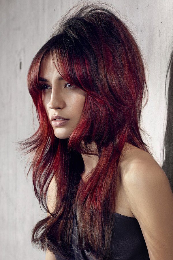 Frisuren Rote Haare Strähnchen
 Frisuren Trends für rote Haare Herbst Winter