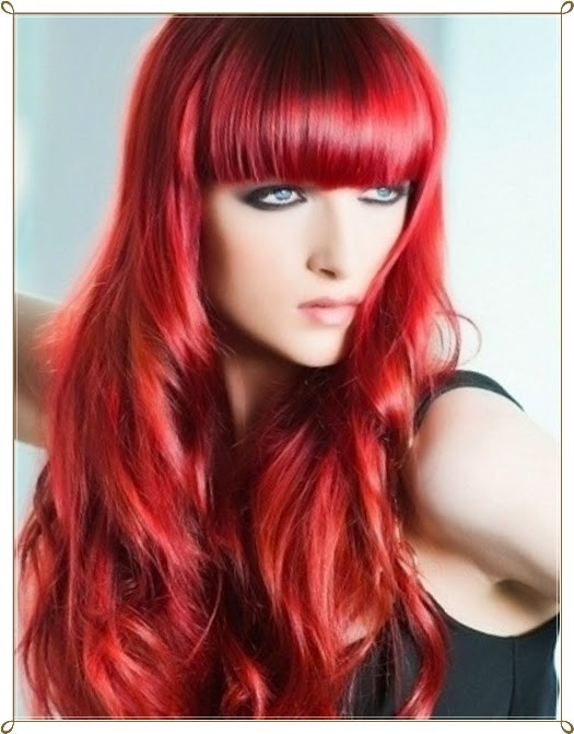 Frisuren Rote Haare Strähnchen
 Mode Germany Glamouröse Rote Haare Frisuren