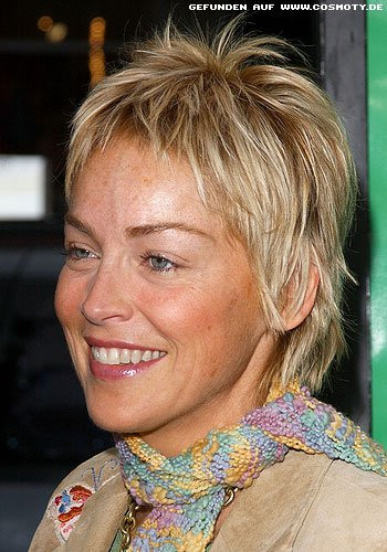 Frisuren Sharon Stone
 Frisuren Bilder Sharon Stone mit gestuftem