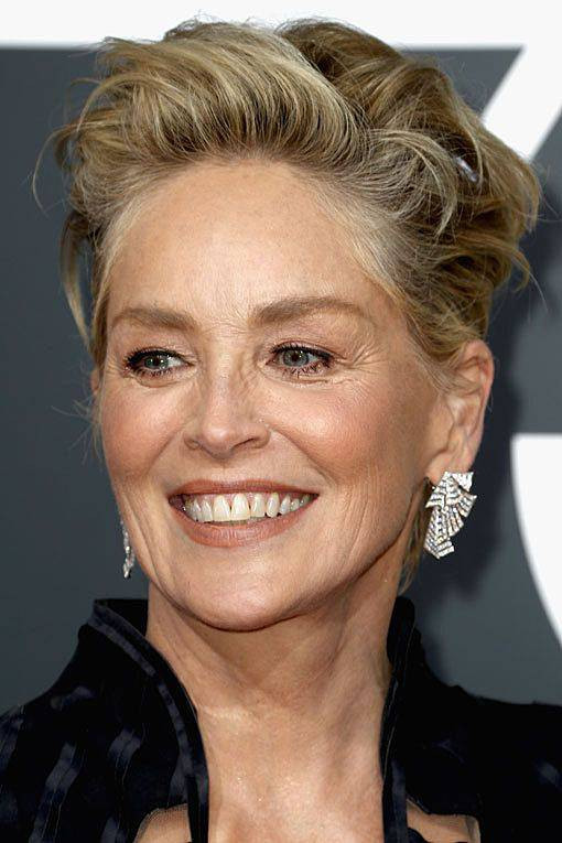 Frisuren Sharon Stone
 Golden Globes 2018 Sharon Stone Bilder Madame