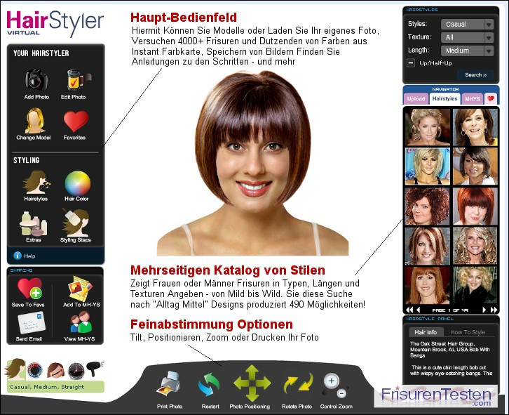 Frisuren Simulation
 Frisuren Simulator