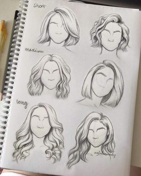 Frisuren Zeichnen
 Menschen Haare Malen