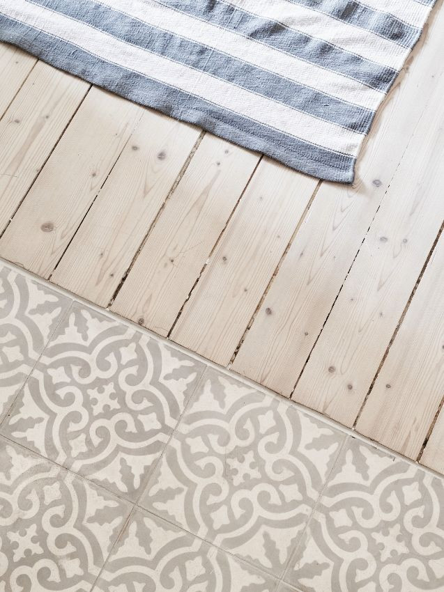 Fußboden Fliesen
 Küchen Fußboden Holz und Fliesen home & interior