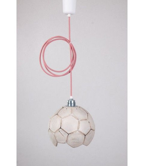 Fussball Geschenke Für Jungs
 Hängelampe Fußball Upcycling Deckenlampe Lampe Textilkabel