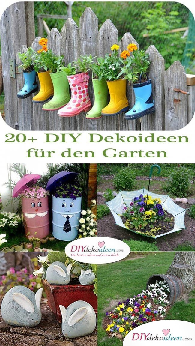 Garten Deko Diy
 20 DIY Dekoideen für den Garten – So einfach ist