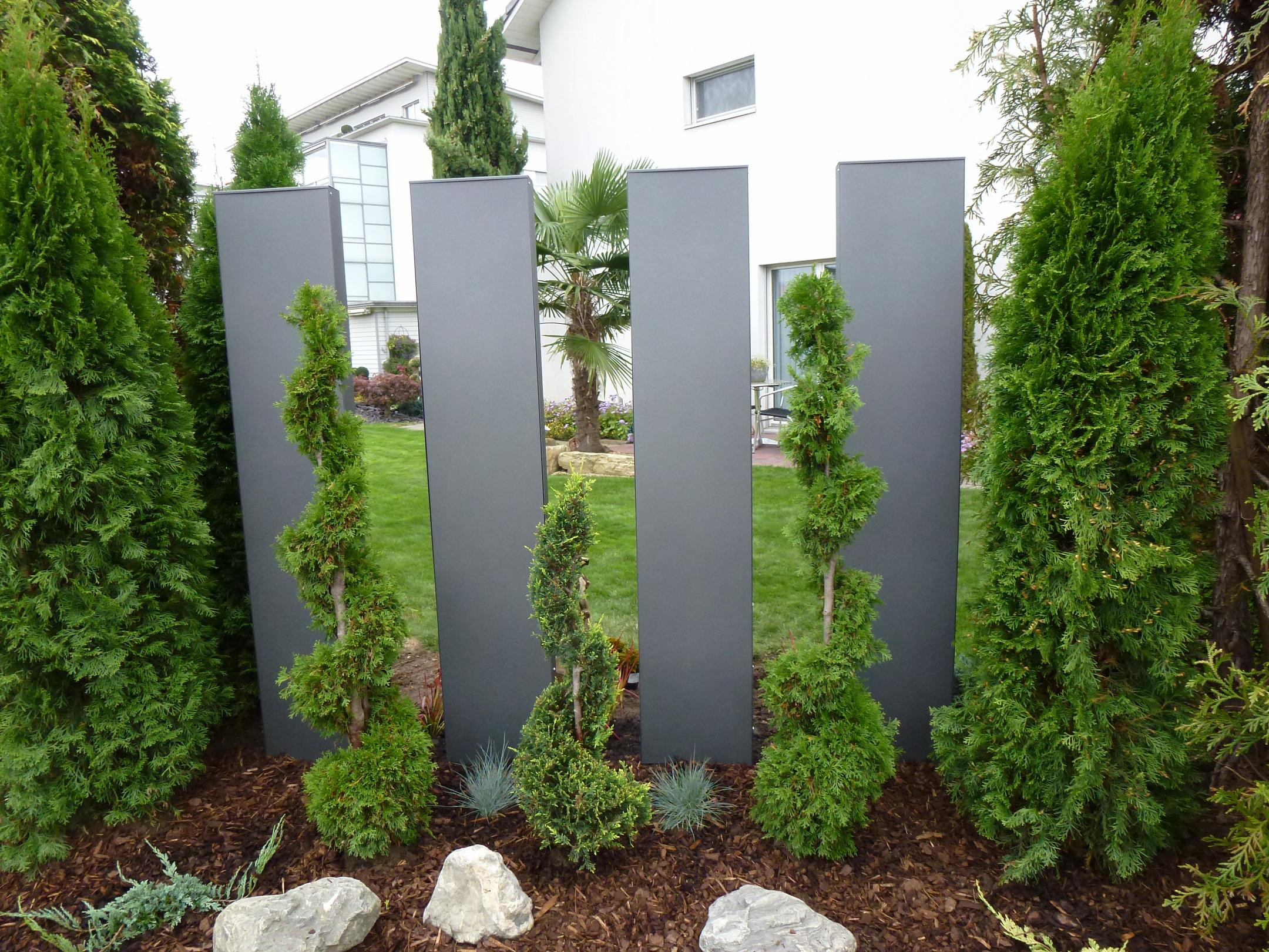 Garten Sichtschutz
 Stele aus Metall