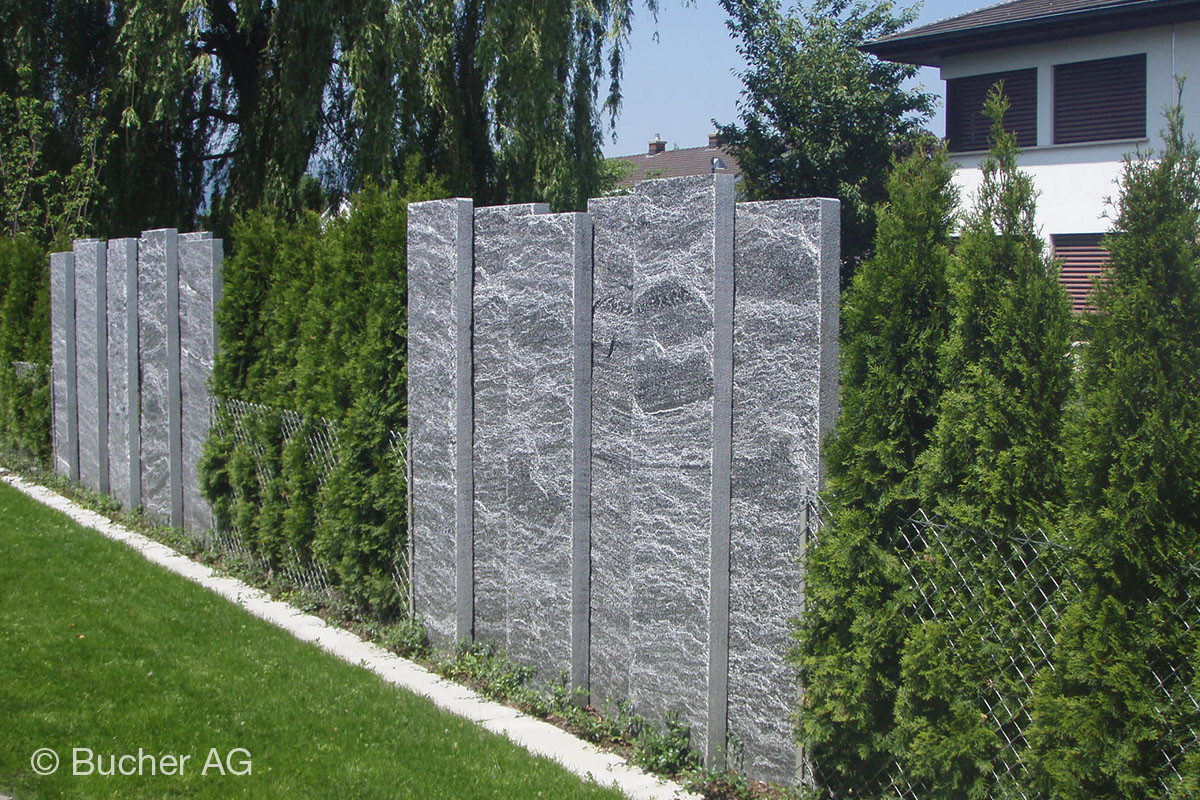 Garten Sichtschutz
 Stelen Stein Granit Sichtschutz Bildergalerie