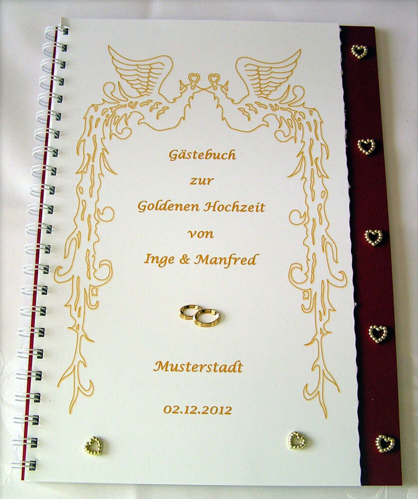 Gästebuch Goldene Hochzeit
 Gästebuch Goldene Hochzeit Goldhochzeit Geschenk 50