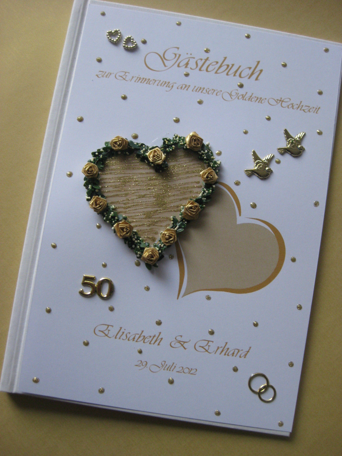 Gästebuch Goldene Hochzeit
 Doppelring Mehr als 50 Angebote Fotos Preise