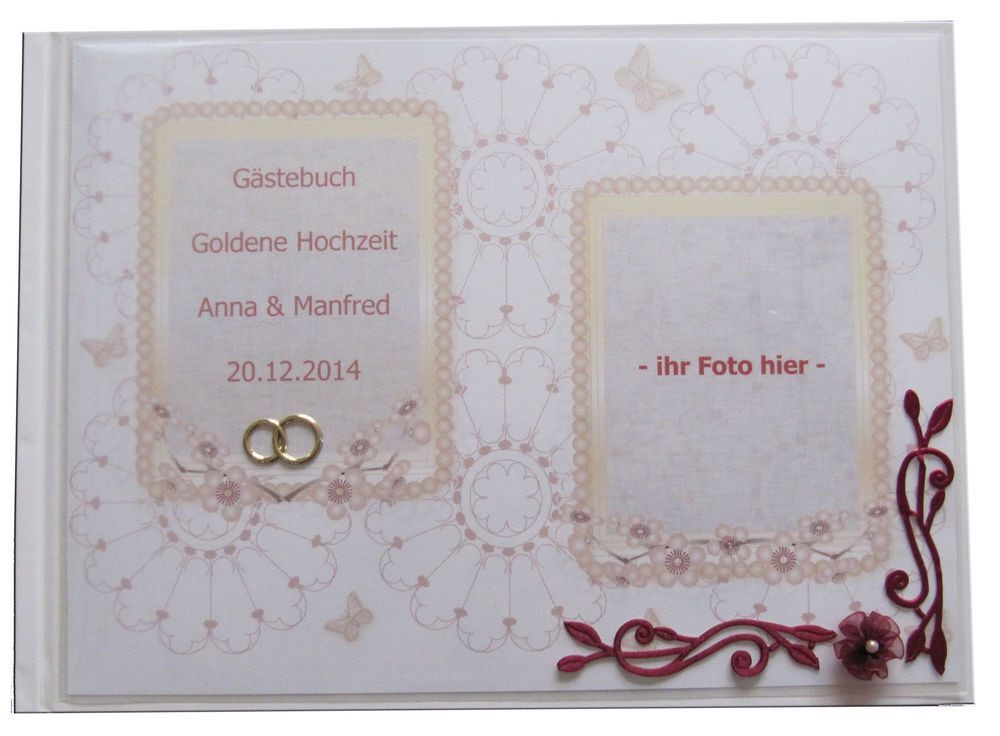 Gästebuch Goldene Hochzeit
 Gästebuch Goldene Hochzeit Goldhochzeit Geschenk 50