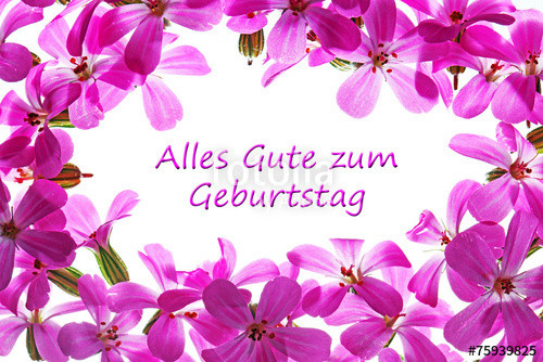 Geburtstag Blumen Bilder
 "Zum Geburtstag Blumen" Stockfotos und lizenzfreie Bilder