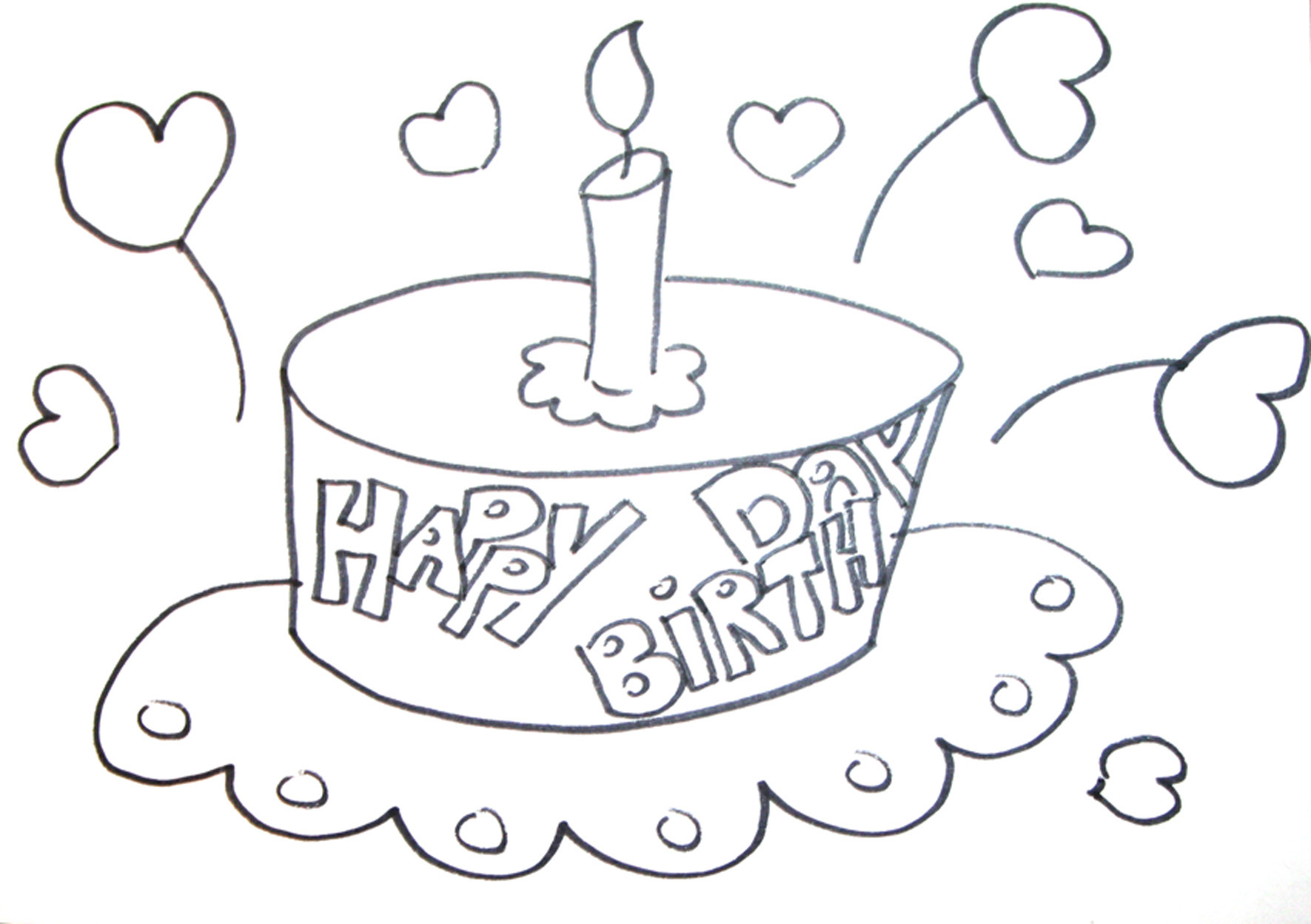 Geburtstags Ausmalbilder
 Geburtstag malvorlagen kostenlos zum ausdrucken
