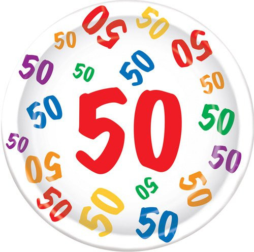 Geburtstagsbilder 50
 Teller 50 Geburtstag Party