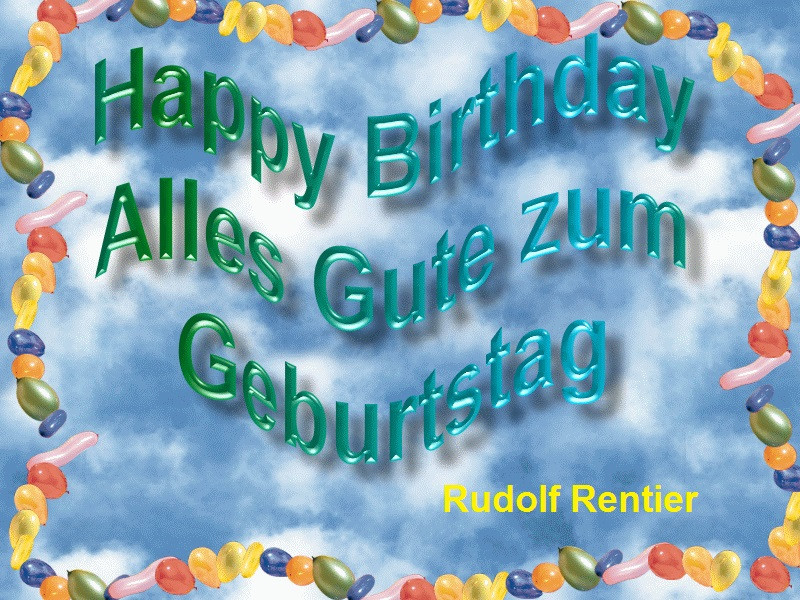 Geburtstagsbilder Kostenlos Herunterladen
 Rudolf Rentier hat Geburtstag