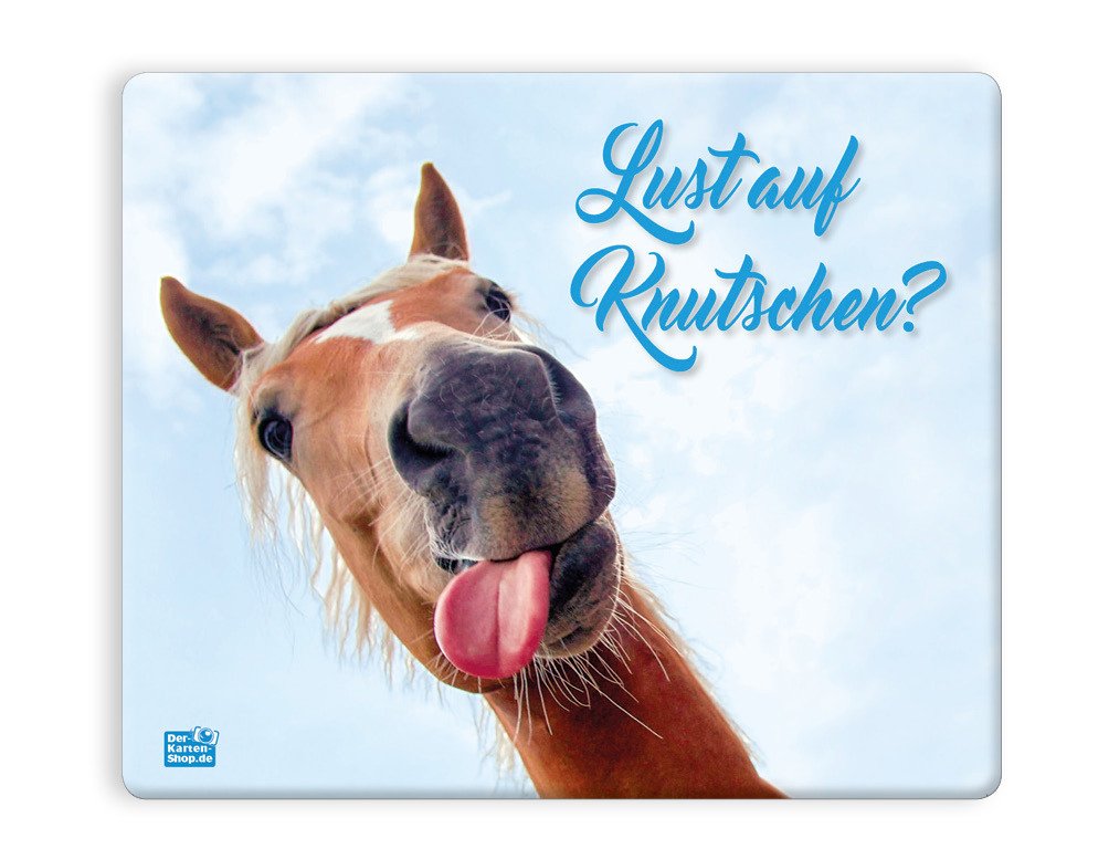 Geburtstagsbilder Pferd
 Mauspad Mousepad witziges Pferd mit Zunge Lust auf