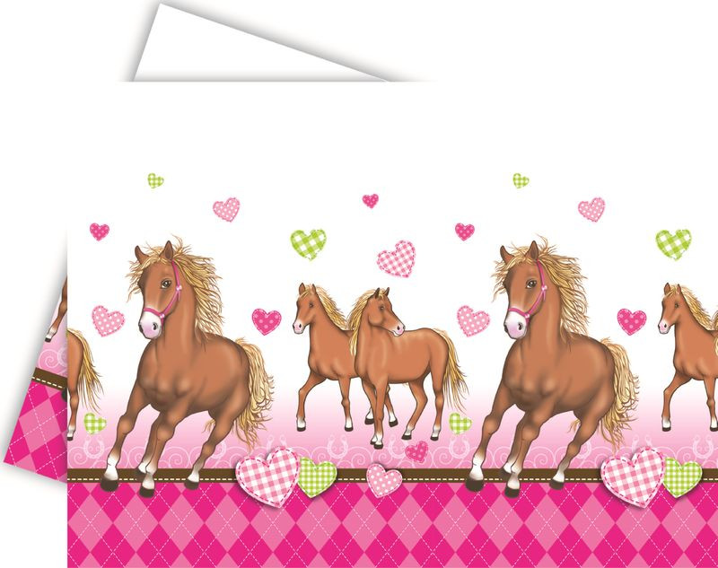 Geburtstagsbilder Pferd
 Pferde Party Tischdecke Pink Pony