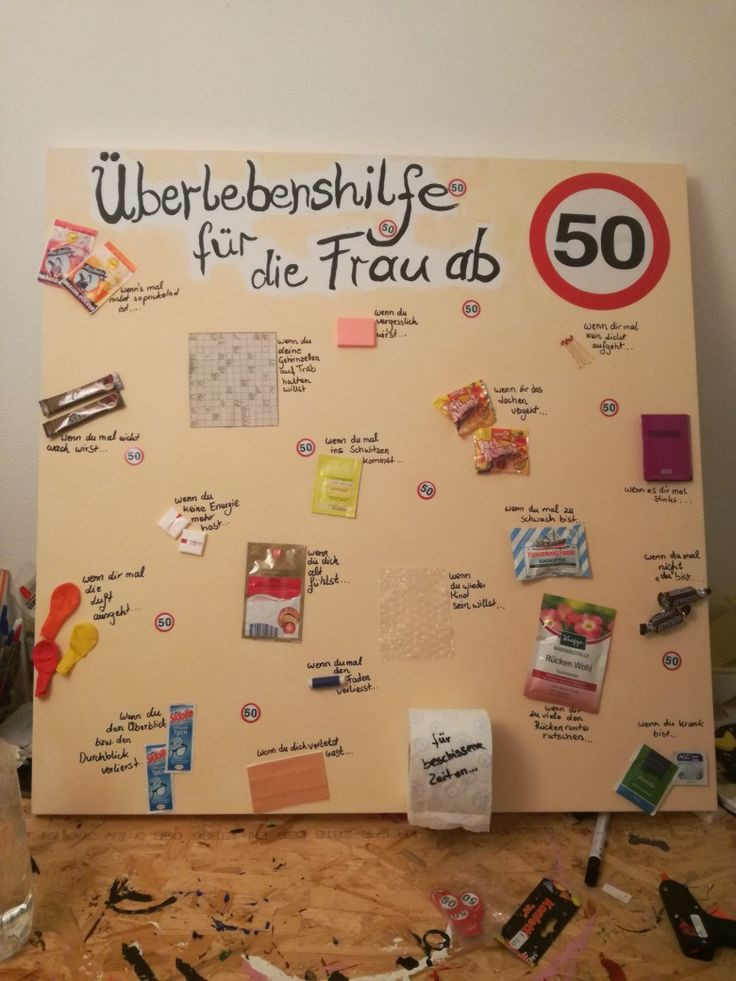 Geburtstagsgeschenk 70
 Geburtstagsgeschenk für Frau zum 50