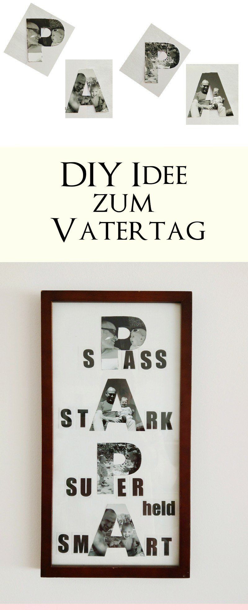 Geburtstagsgeschenk Für Papa
 Bilder zum Muttertag und Vatertag basteln 3 DIY Ideen