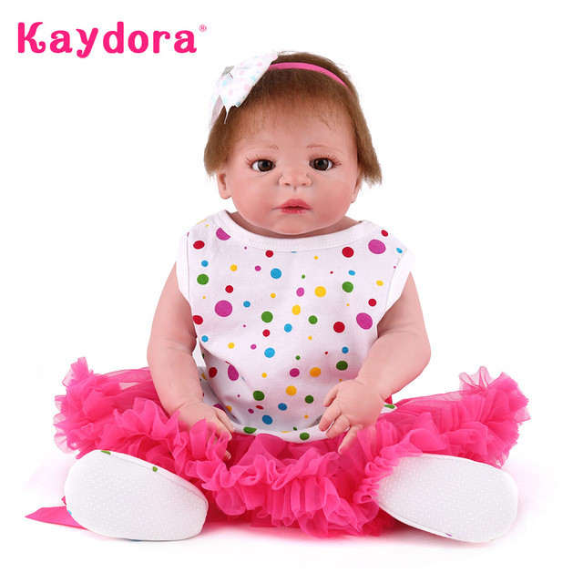 Geburtstagsgeschenk Mädchen
 Superstar Super Style Kaydora 55 CM Ganzkörper silikon