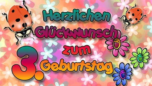 Geburtstagsgruß Für Kinder
 3 Geburtstag Glückwünsche für Kinder