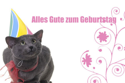 Geburtstagsgruß Katze
 BriPaBärenBlog mit Herz Geburtstagsgruß an Marion