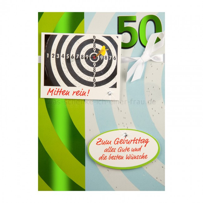 Geburtstagskarten 50
 EigenArt Grußkarte zum 50 Geburtstag Serie Dreams
