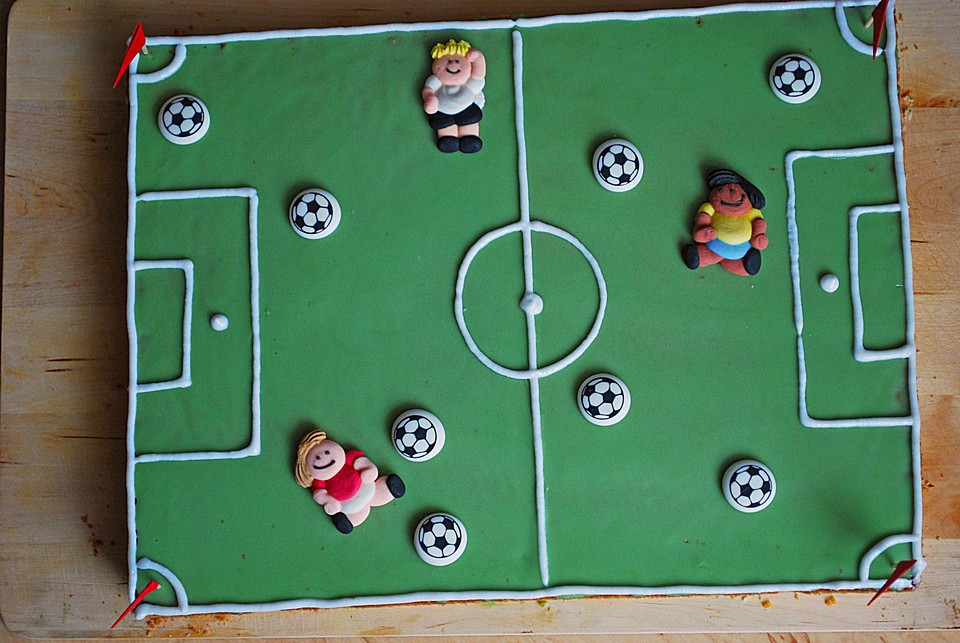 Geburtstagskuchen Fußball
 Kicker Kuchen von Slatina