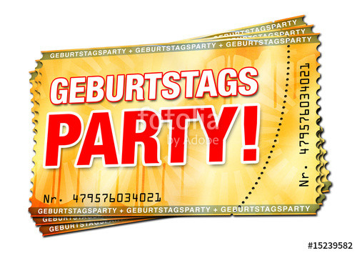 Geburtstagsparty Bilder
 "Geburtstagsparty Ticket" Stockfotos und lizenzfreie
