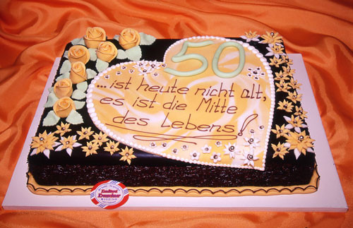 Geburtstagstorte 50 Jahre
 Zum Geburtstag Torte Geburtstagsspr252che