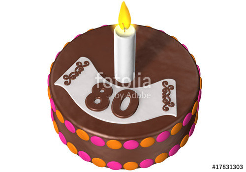 Geburtstagstorte 50 Jahre
 "Geburtstagstorte 80 Jahre" Stockfotos und lizenzfreie