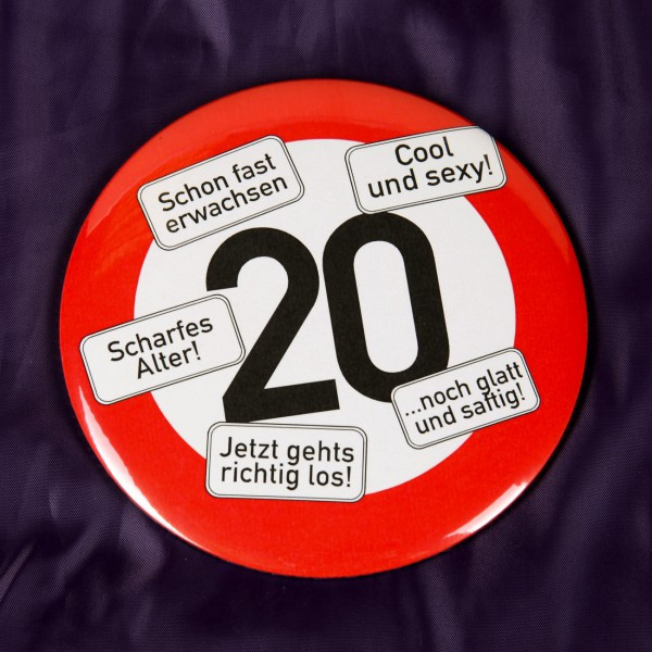 Geburtstagswünsche Zum 20 Geburtstag
 Button