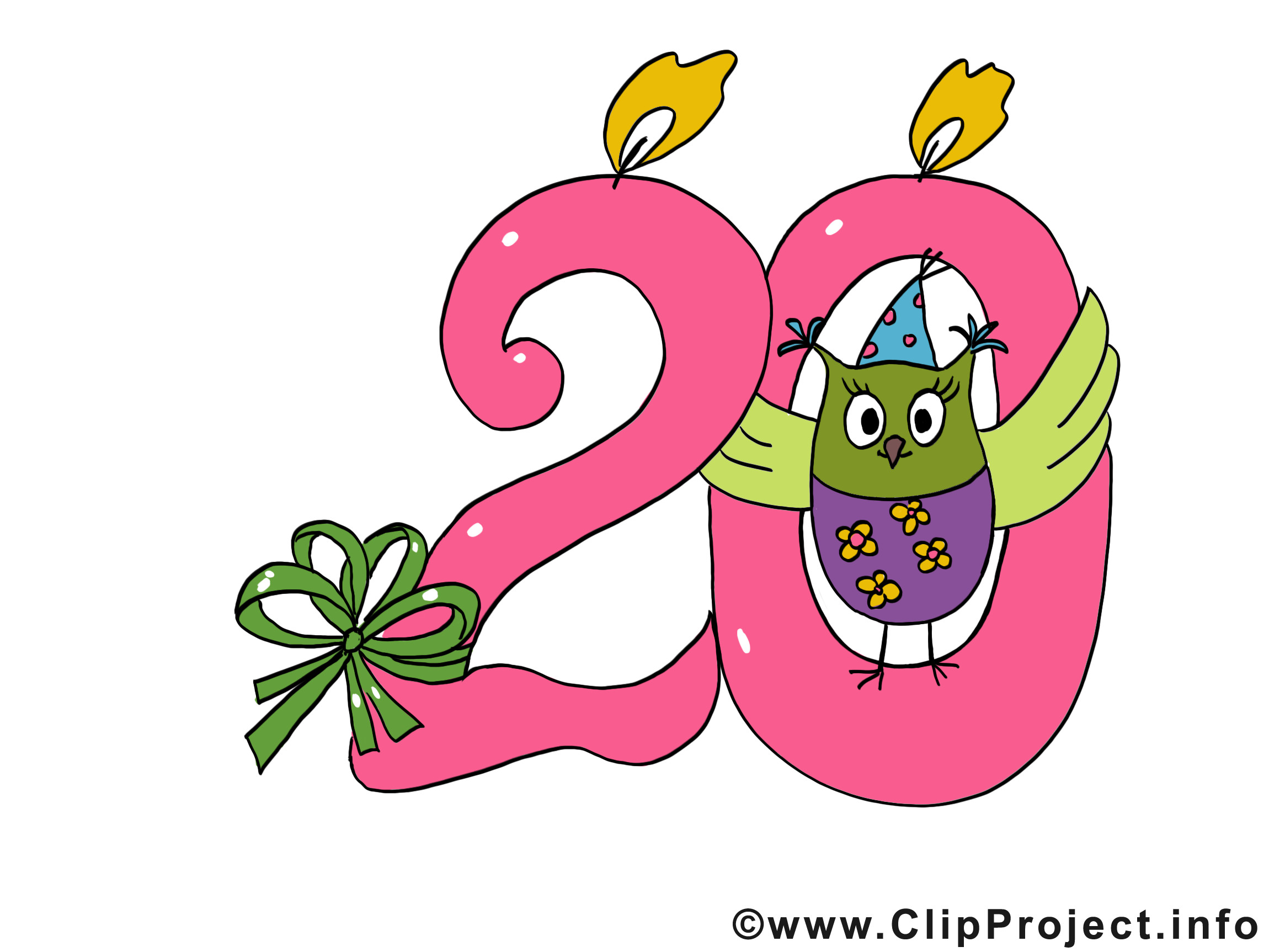 Geburtstagswünsche Zum 20 Geburtstag
 20 Geburtstag Clipart