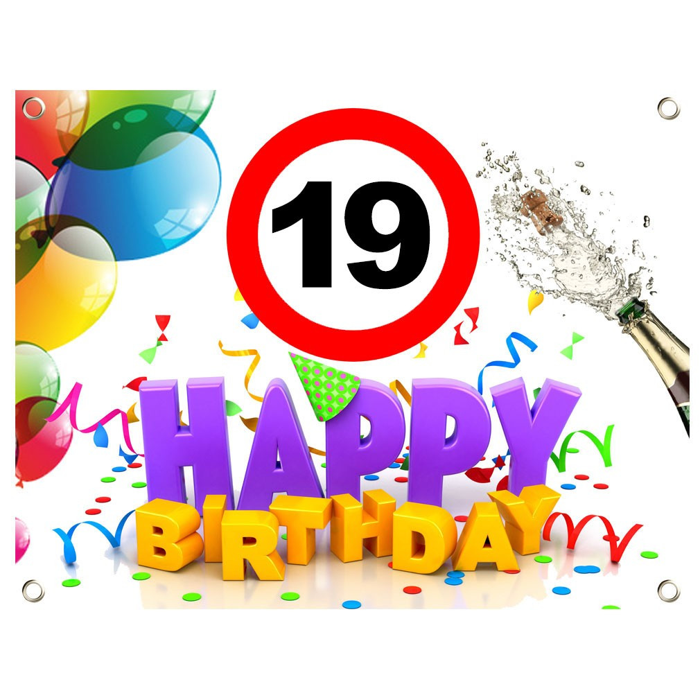 Geburtstagswünsche Zum 6 Geburtstag
 PVC Geburtstagsbanner 19 Geburtstag Geburtstagslaken