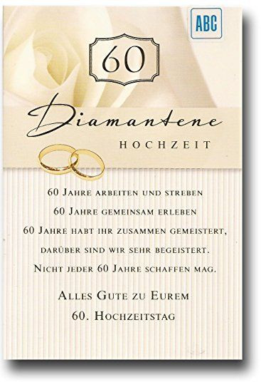Gedichte Zur Diamantene Hochzeit Nach Sechzig Jahren
 Bildergebnis für diamantene hochzeit sprüche