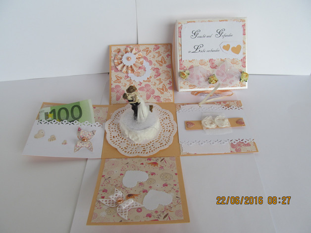 Geldgeschenkbox Hochzeit
 Geldgeschenke Geldgeschenkbox Hochzeit handgemacht ein