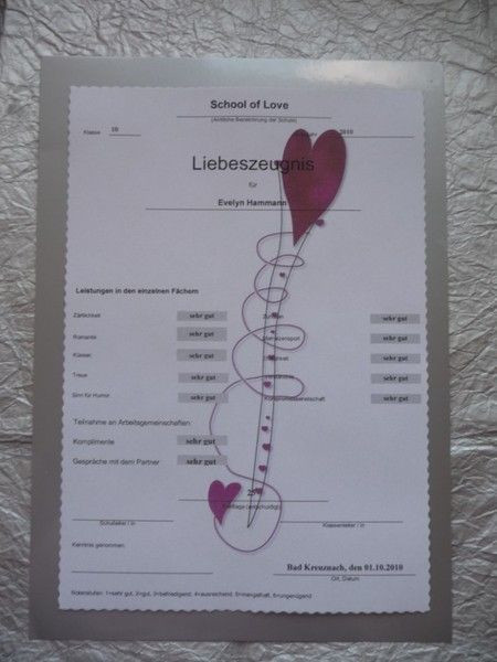 Geschenk Für Freund Jahrestag
 Valentinstag Liebesbeweis Liebeszeugnis Hochzeit von