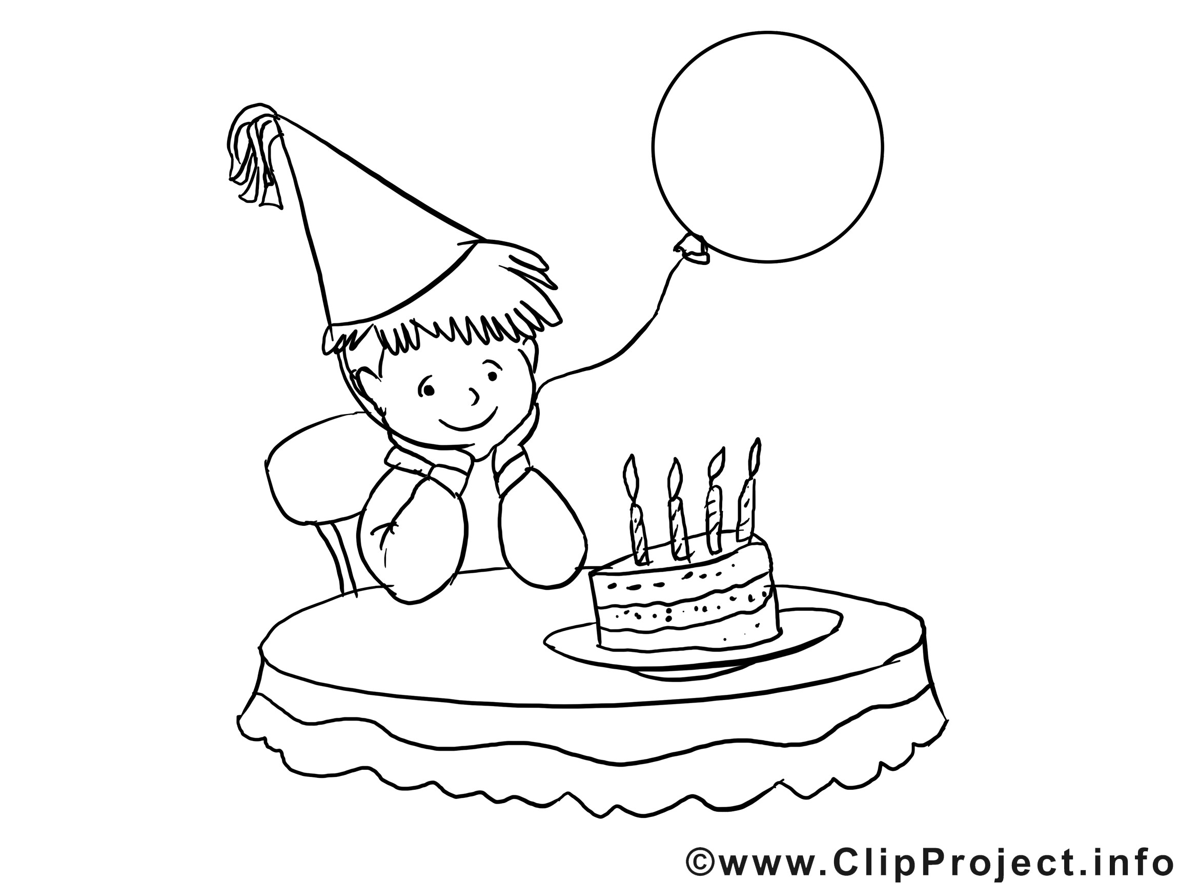 Geschenke Clipart Schwarz Weiß
 Malvorlage Geburtstag