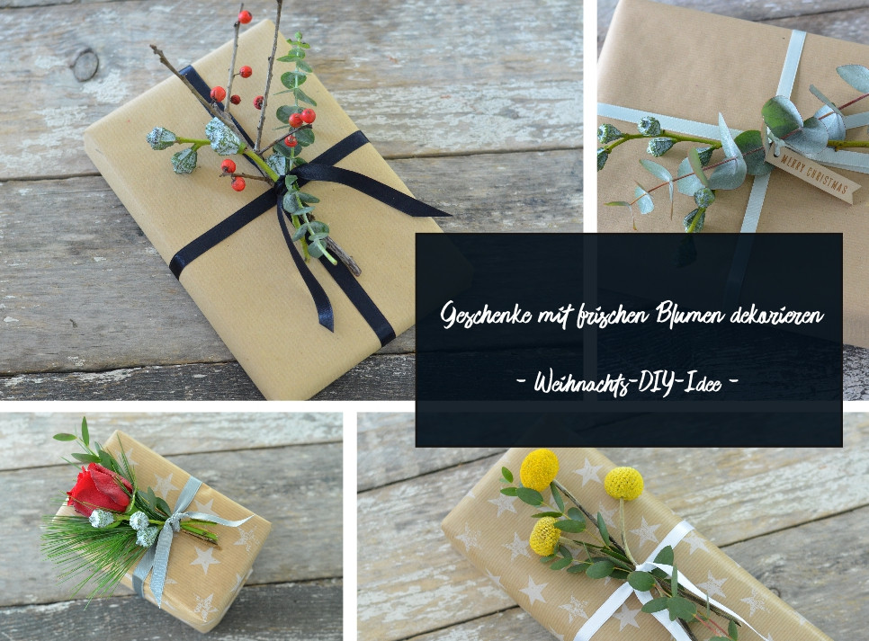 Geschenke Dekorieren
 Geschenke mit frischen Blumen dekorieren – Eine DIY