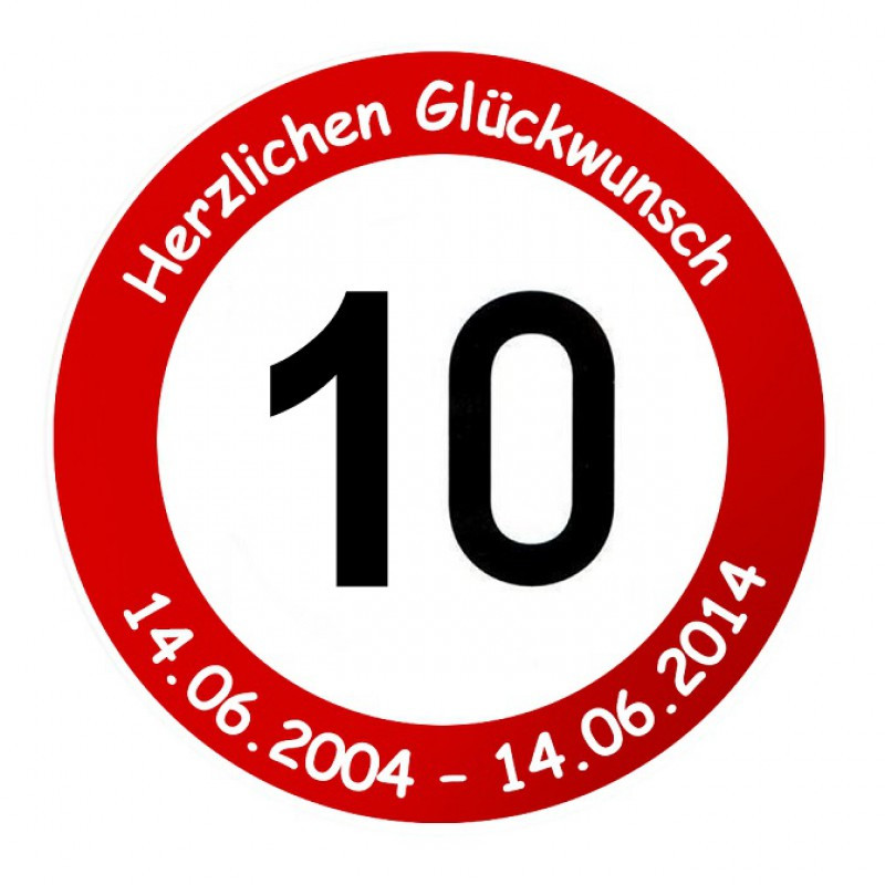 Geschenke Firmenjubiläum
 Firmenschild als Verkehrsschild – Geschenk zum Firmenjubiläum